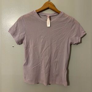 Victoria’s Secret purple mesh t shirt short sleeve medium NWT